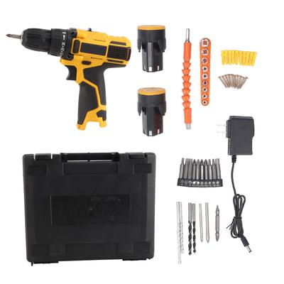 Power Drill Set 12V Lithium Lon Powered 1400RPM Multifunctional Power Drill Tool Set