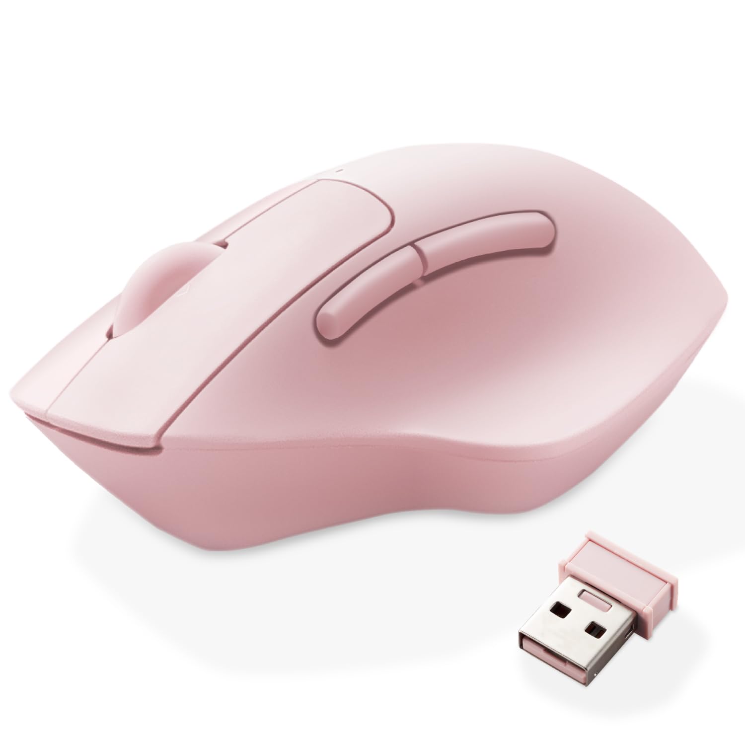 

ELECOM Mouse Wireless Mouse SHELLPHA Wireless Quiet Antibacterial 5 Buttons Tilt Wheel Pink 2.4GHz + M-SH30DBSKPN рожевий