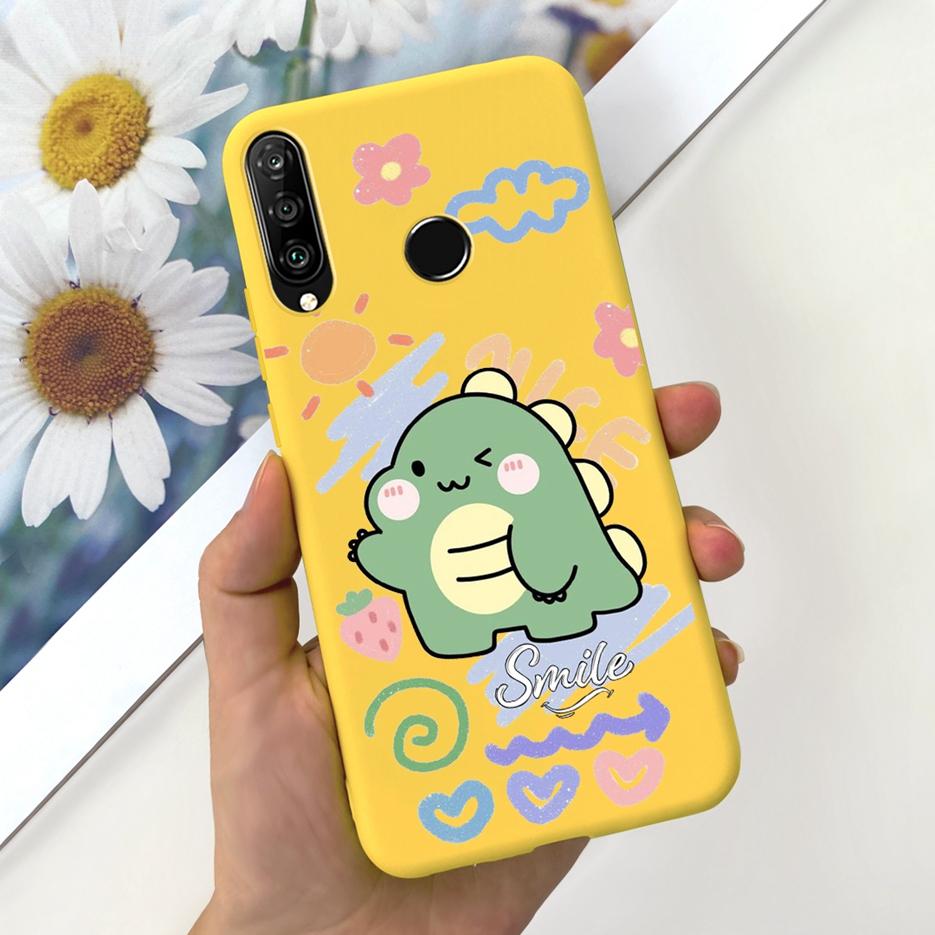 For Huawei P30 Lite Case Cute Dinosaur Cartoon Cover Soft TPU Phone Case For Huawei P30 Pro P 30 Lite P30Lite Shell Fundas Coque