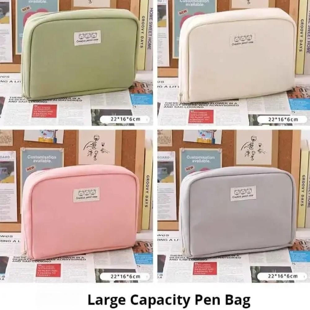 Bulk Large Capacity Pencil Cases Multi-Compartment, Organizer Makeup Bag & Student Pen Holder Set - Storage Dividers