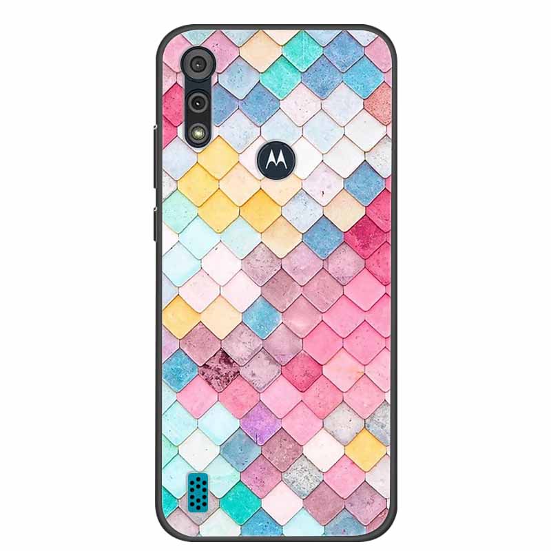 Phone Case for Motorola Moto E6i / E6s 2020 Shockproof Soft Silicone TPU Back Cover for Moto E6s 2020 E 6S 6i Cases Marble Print
