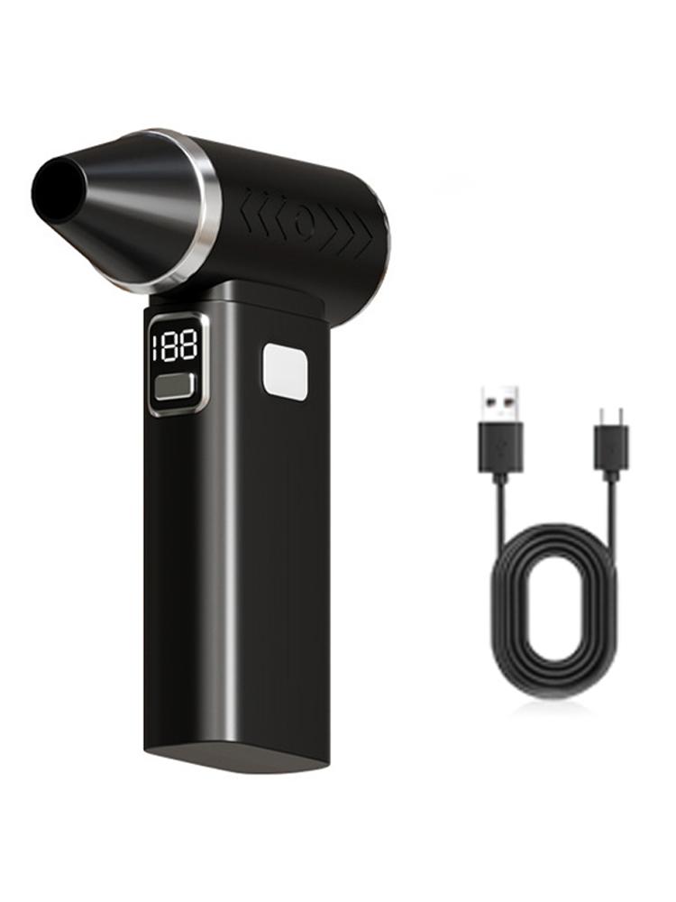 

Турбовентилятор 300000 об/мин Электрический пылесос с подсветкой Воздуходувка Ручной канальный вентилятор для компьютерной клавиатуры На улице Автомобиль Дом чёрный