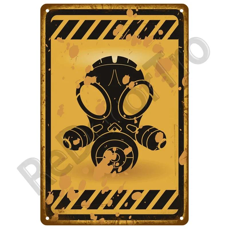 Metal Sign Decorative Wall Plate Art Beware Plaque Metal Vintage Decor Accessories Warning Danger Tin Sign Poster Caution Beware