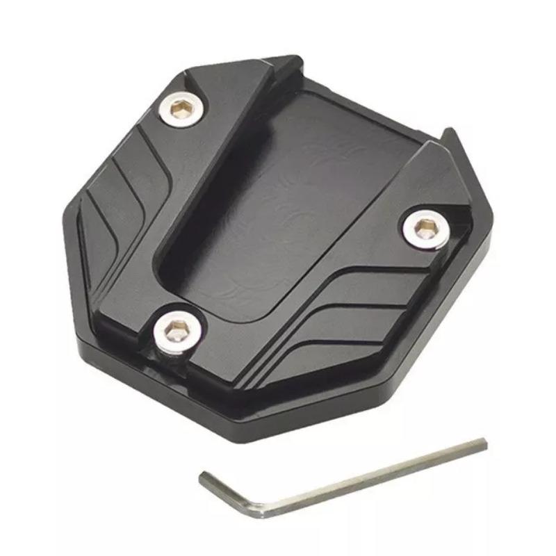 CNC Aluminum Alloy Motorcycle Bike Kickstand Extender Foot Side Support Enlarged Base Extension Foot Pad Stand