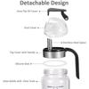 Cooking Oil Bottle High Borosilicate Glass Dispenser With Scale Quantitative Sauce Vinegar Cooking Kitchen Supplies