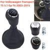 Gear Shift Knob Shifter Lever Stick Gaiter Boot Cover Car Accessories For Volkswagen VW Transporter T5 T5.1 T6 Gp 2003-2019