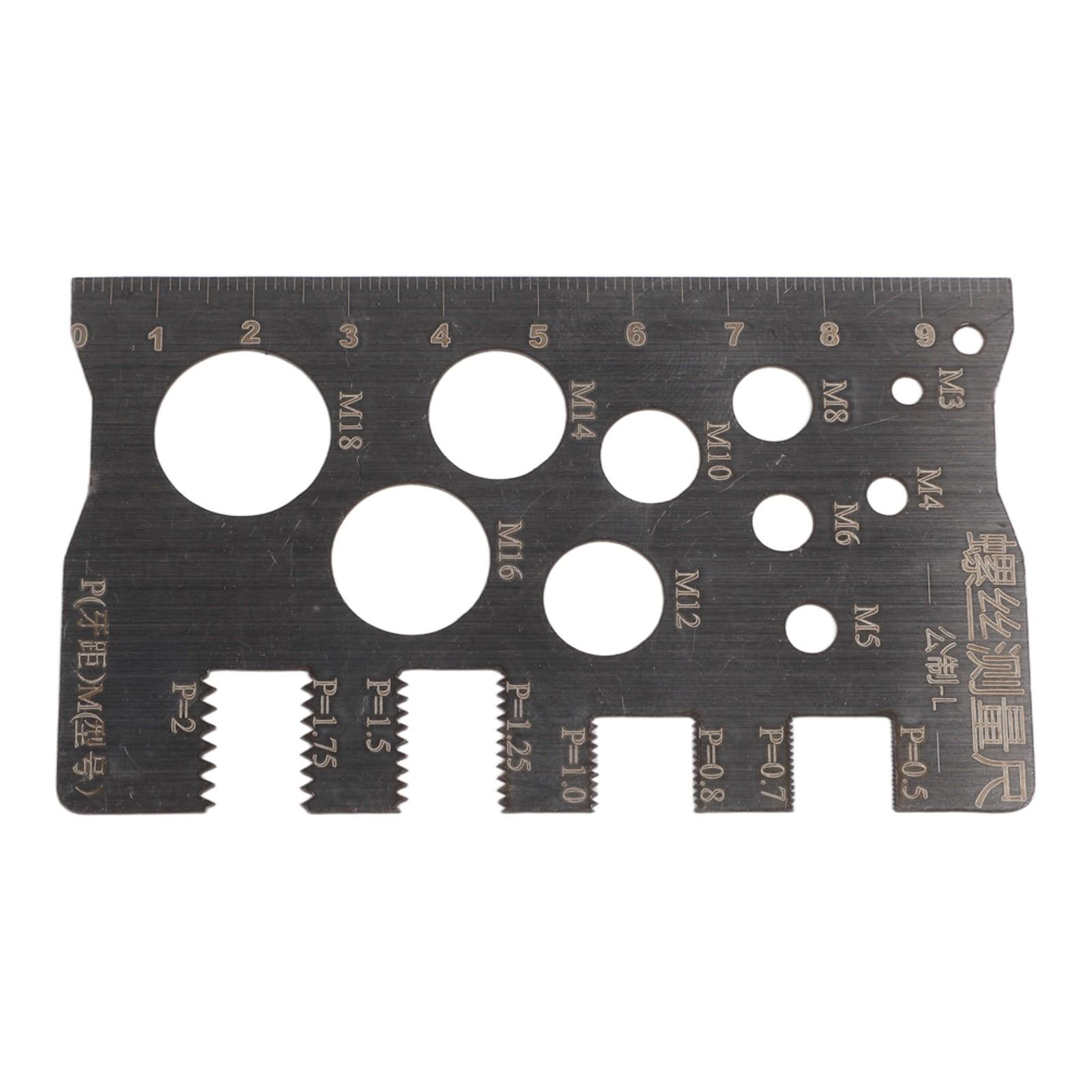 

Screw Measuring Tool Stainless Steel Ruler Not Suitable For Outdoor Use L-Size