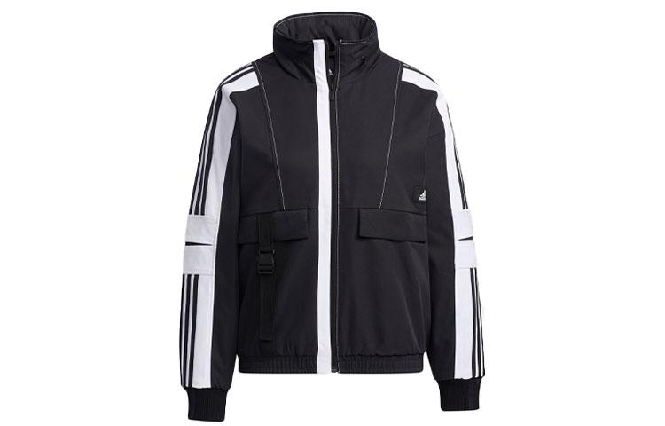 Adidas Jackets Women s Black Hooded Moderate Workwear GP0634 S