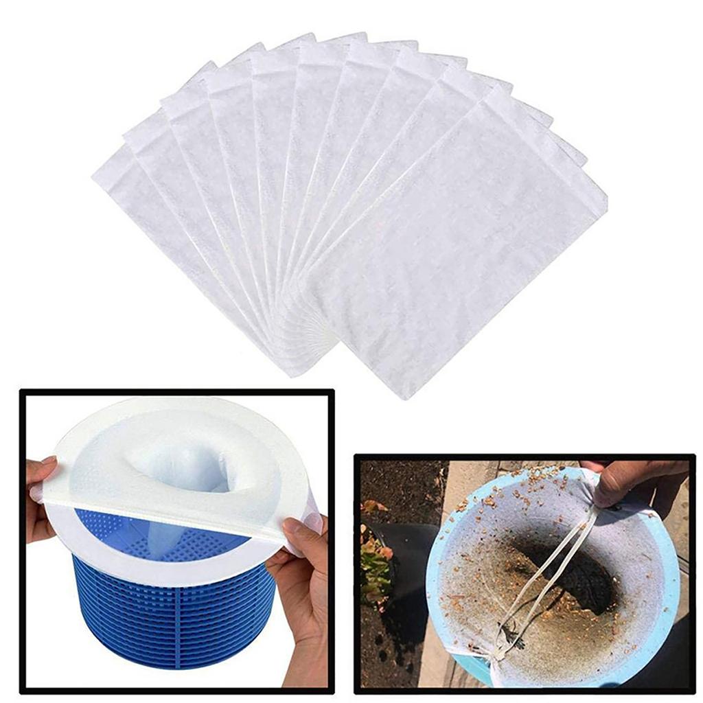 Pool Skimmer Filter Sock Ultrafines Nylon Mesh Screen Liners Skimmer Basket Sock Swimming Pool Cleaning Accessory