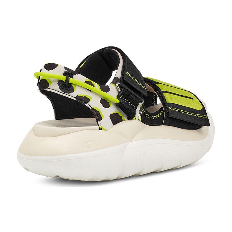 UGG La Cloud Series Fabric Lightweight Breathable Leopard Print Fashion Sandals Women Sandals Sea-Salt 1126951-SSBC