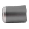 Electric Beard Trimmer for Men Aluminum Steel Rechargeable Portable Beard Trimmer for Car Travel Silver