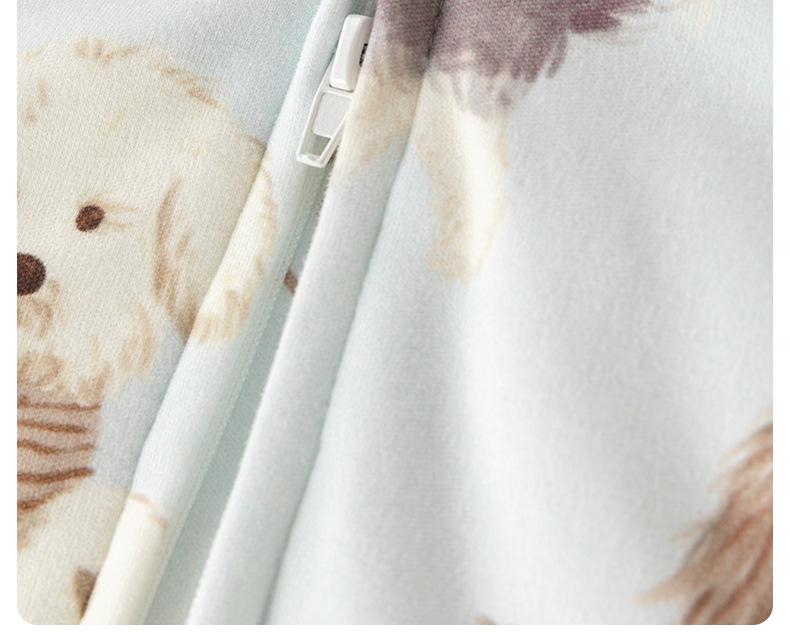 Thickened Cotton-Padded Baby Sleeping Bag with Footed Design for Autumn & Winter