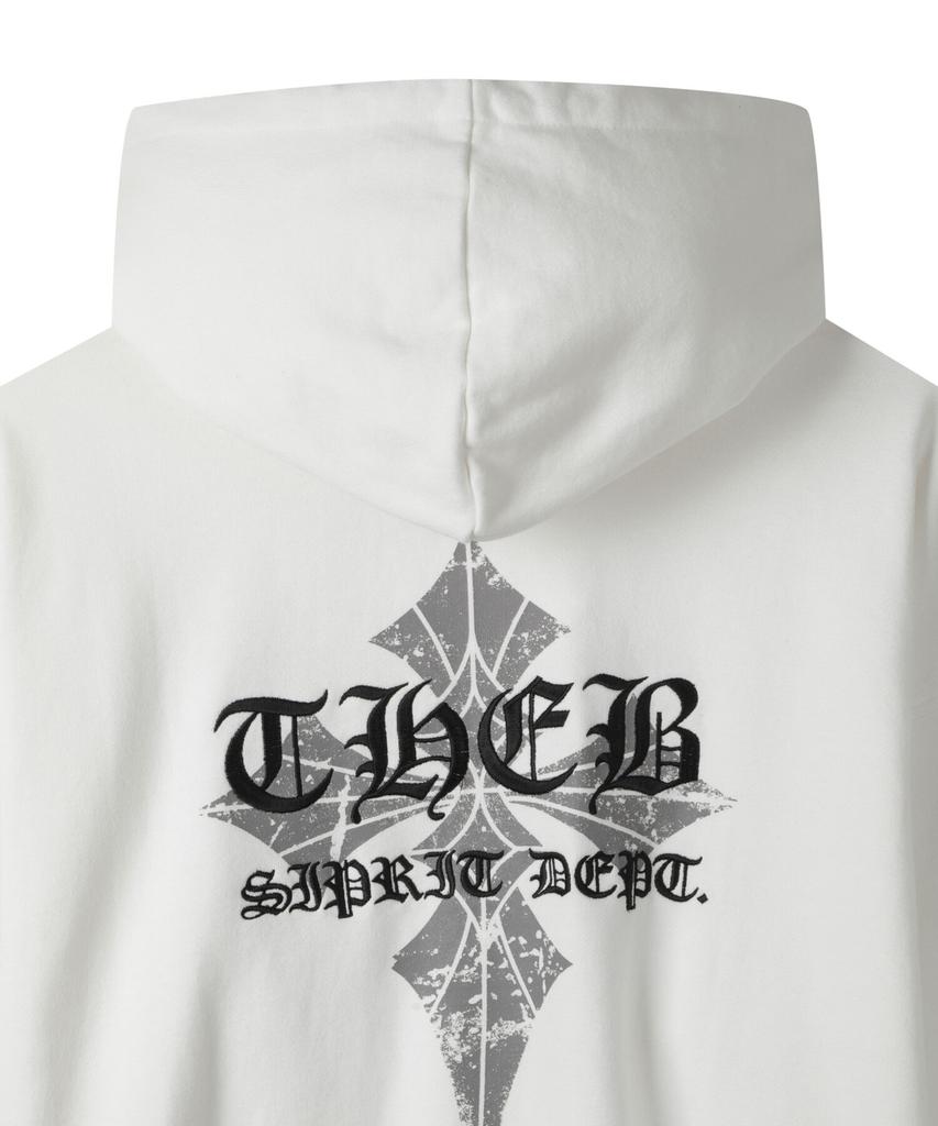 THE B ARCHIVE Unisex Oversized Artwork Sweat Hoodie White