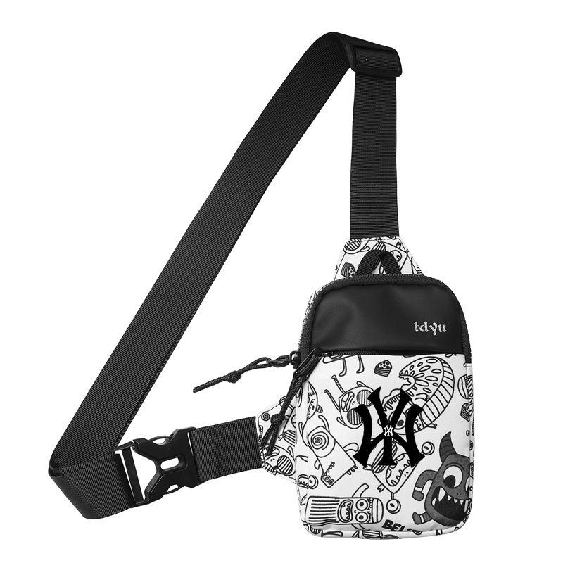 

Сумка для мобильного телефона NY & Nb Мужская и женская модная нагрудная сумка Персонализированная маленькая сумка через плечо Повседневная спортивная сумка Легкая простая сумка на плечо White