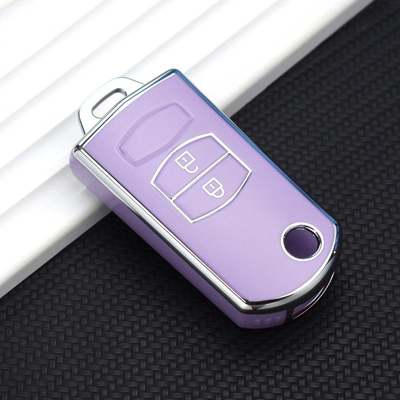 Tpu Car Folding Key Case Cover 2 3 Button Shell Protector Keyless Fob Bag For Mazda 3 5 6 Series M6 Rx8 Mx5 Accessories