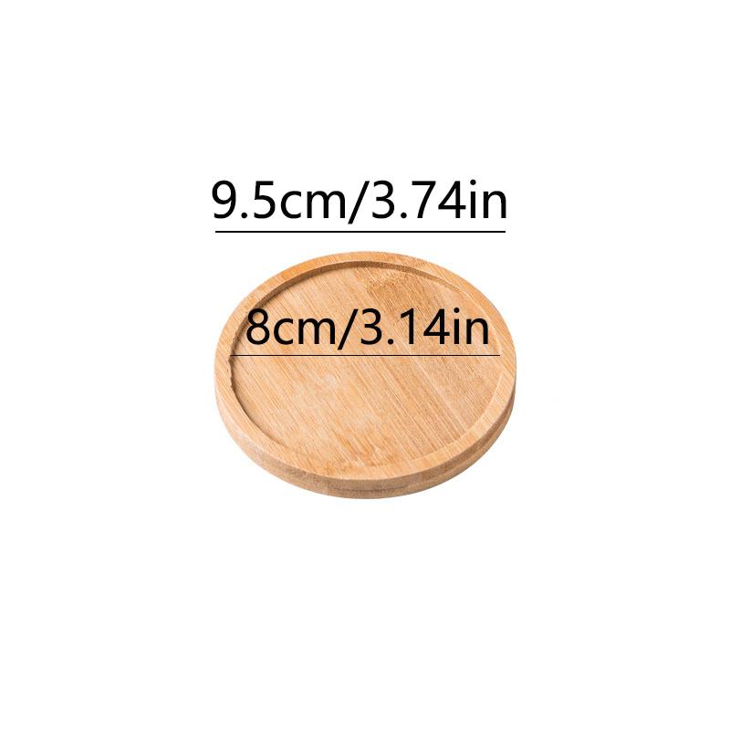 Wooden Tray Multi Bamboo Multi Shape Wooden Holder Pot Tray Coffee Coaster Home Garden Decor Photography Props