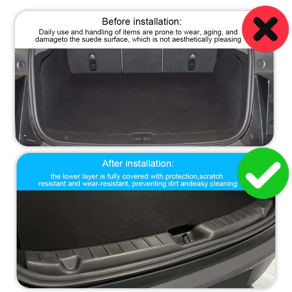 A Trunk Bumper Made Of About 97Cmtpe Is Suitable For The New Version Of The Tesla Model Y 2025 Model (Juniper) Trunk Guard Plate