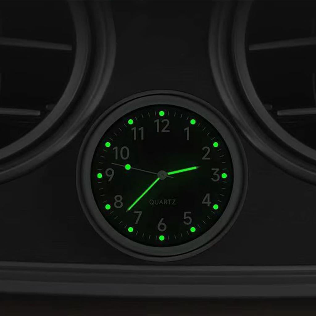 Cluoling Car Clock, 2 Pack Dash Car Watch, Luminous Watch, Mini Quartz Watch, Analog