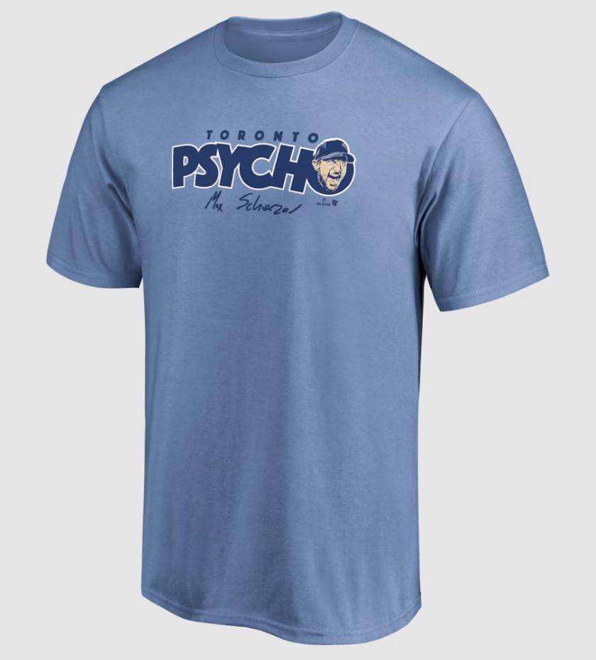 Scherzer Toronto Blue Jay Унисекс Торонто Психо Футболка Размер S-5XL Унисекс Футболка XXXXL