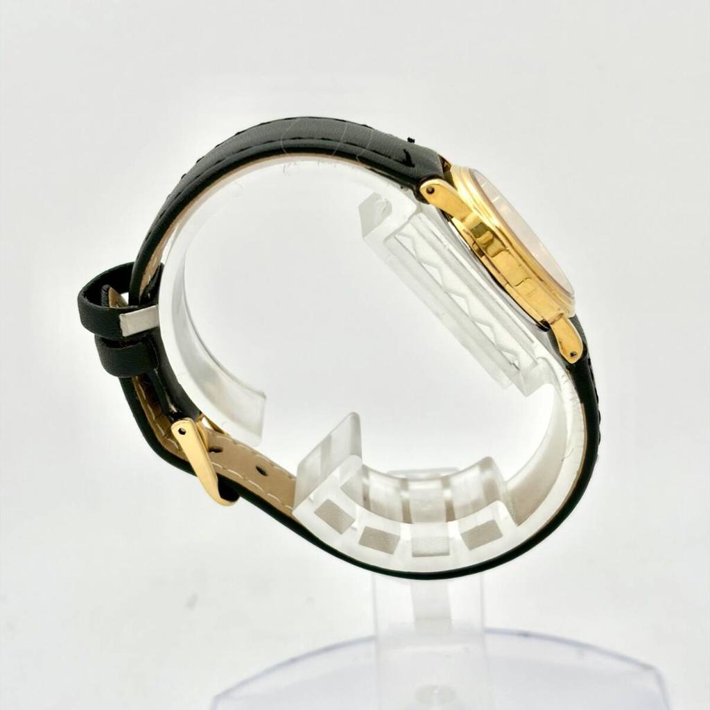 SEIKO Exceline Watch Gold 0D0075 New Strap [New Battery] Ladies' 4N21-0180