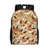 Pokemon Backpack Ita Bag  Mochila Daily Office Work Retro Washable Rucksack