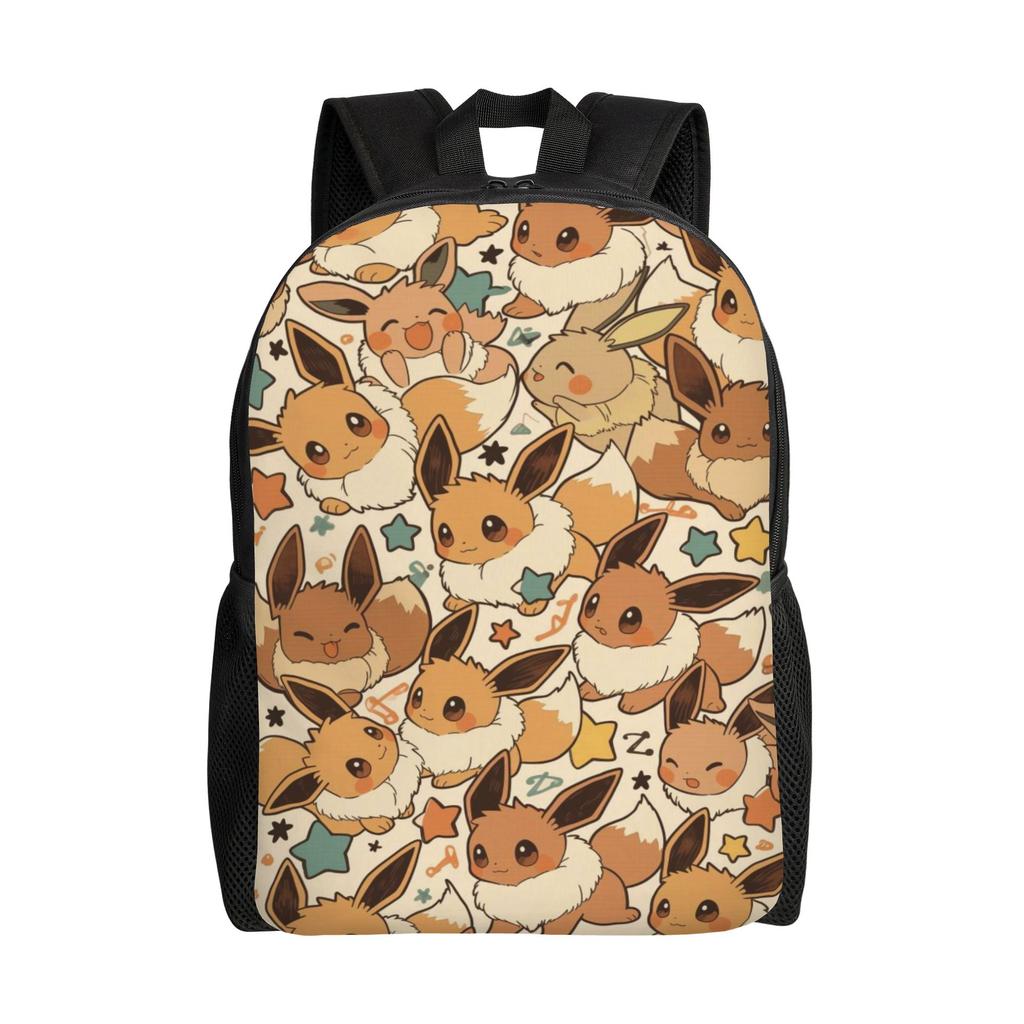Pokemon Backpack Ita Bag  Mochila Daily Office Work Retro Washable Rucksack