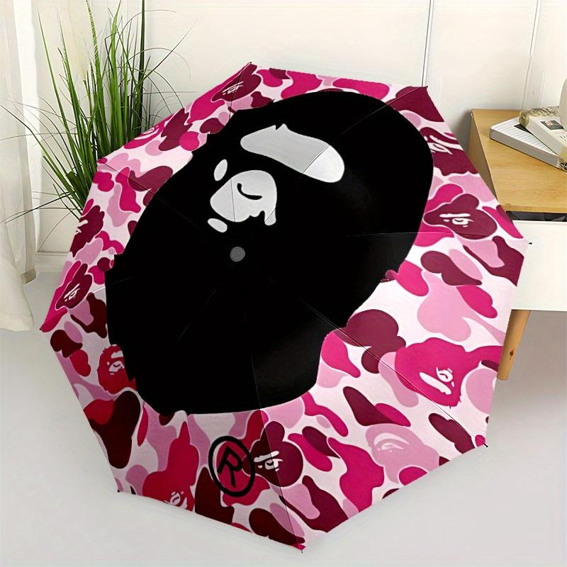 1 Stück Bape Camo Winddichter Automatikschirm, Leicht für Damen/Herren, Perfektes Weihnachtsgeschenk a0811237