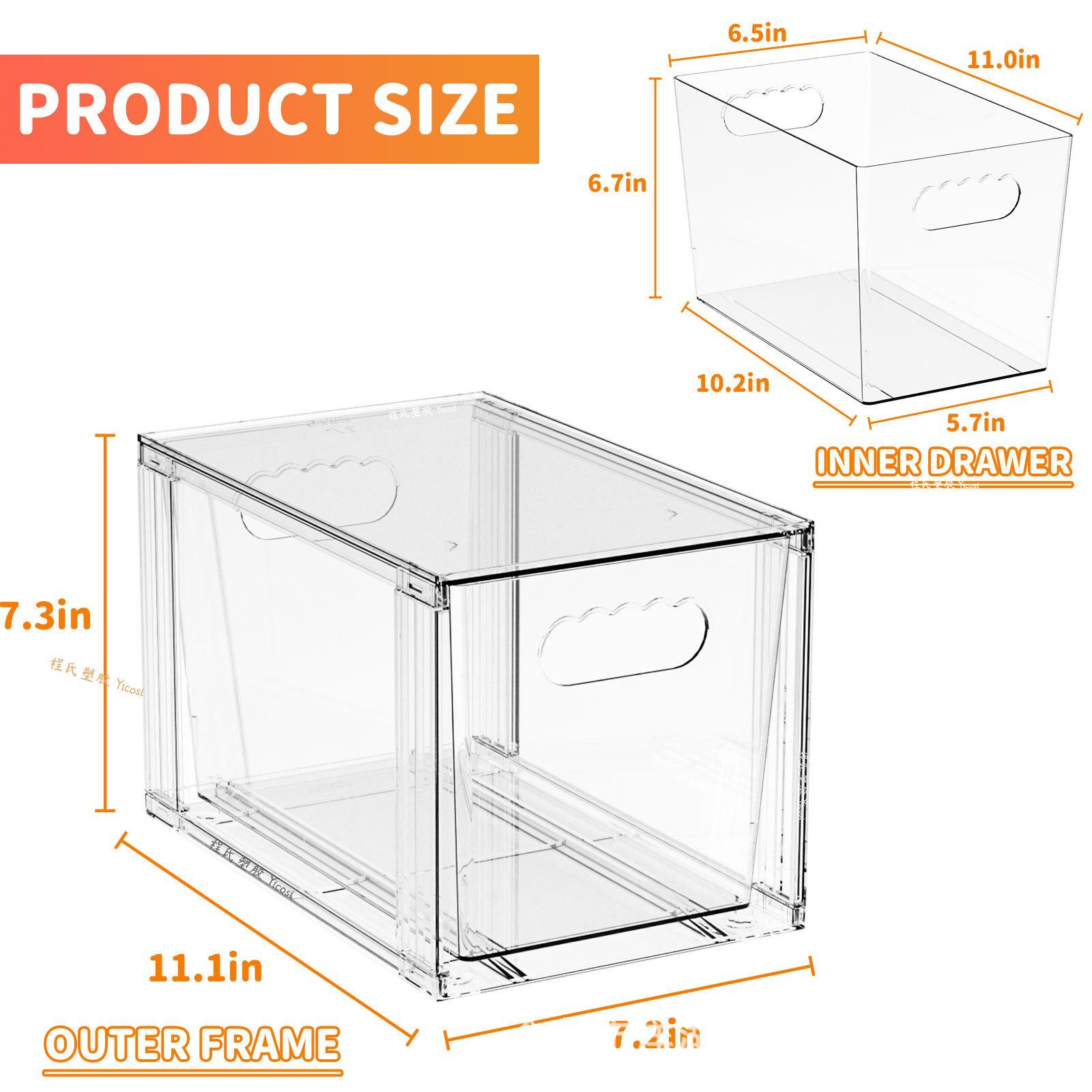 

Refrigerated Storage Box for Fresh Produce and Beauty Products 2 pieces