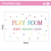 Play Room Colorful Lettering Wall Stickers, Inspirational Quote Decals for Kids Playroom, Nursery and Home Wall Decor