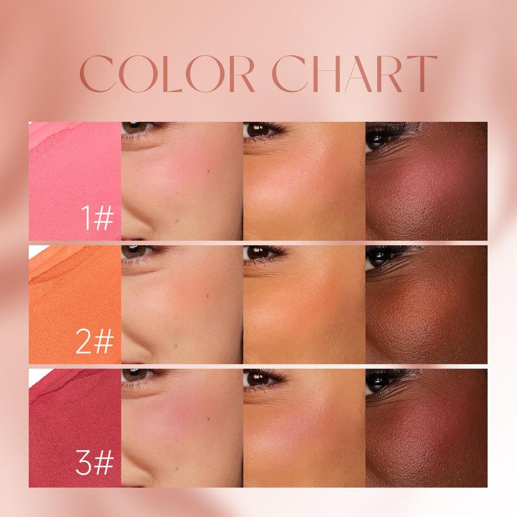 Multifunctional Blush Stick Large Capacity Face Eye Lip Natural Nude Makeup Trim & Brighten Solid Blush Stick Blush Cream Women Makeup