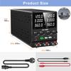Doppia Alimentazione da Laboratorio NICE-POWER 120V 3A 4 in 1 Alimentazione da Laboratorio Uscita Doppia Indipendente Serie e Parallelo SPS1203-2KD Ingresso AC220V