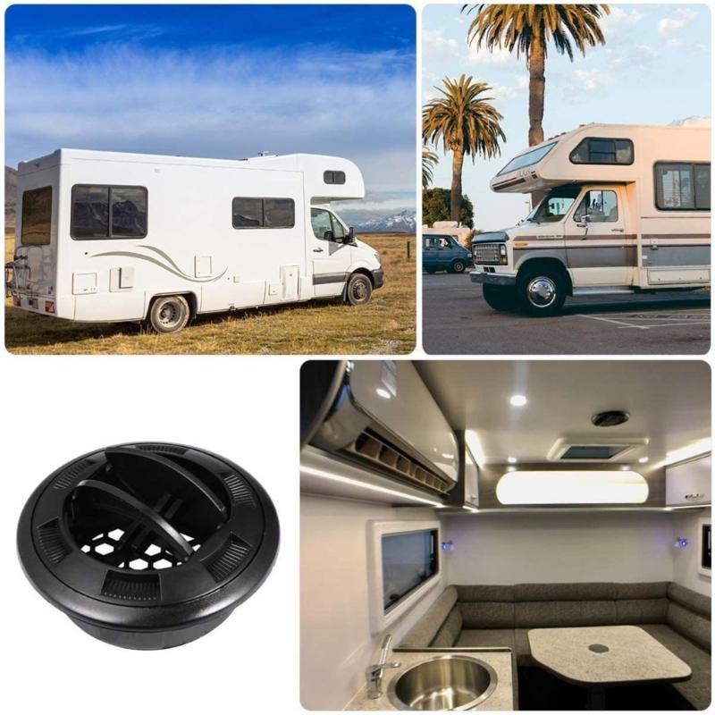 Okrągły nawiew klimatyzacji Regulowana żaluzja Równomierna dystrybucja powietrza Komfort dla autokarów Kamperów Łatwy montaż