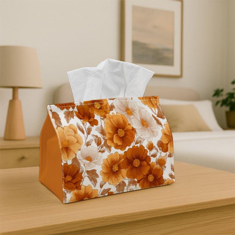 1pc Tissue Box Holder with a Vintage Floral Design - A Versatile Napkin Dispenser Suitable for Home Gatherings And Car Decoration - A Stylish Organize