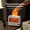 Bluetooth Flame Aroma Diffuser Humidifier - Colorful Spray, Large Desktop Fireplace Design