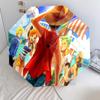 1 PC Automatic Folding Umbrella - Luffy D Pattern Portable Foldable Design With 8 Ribs Christmas Birthday Gifts