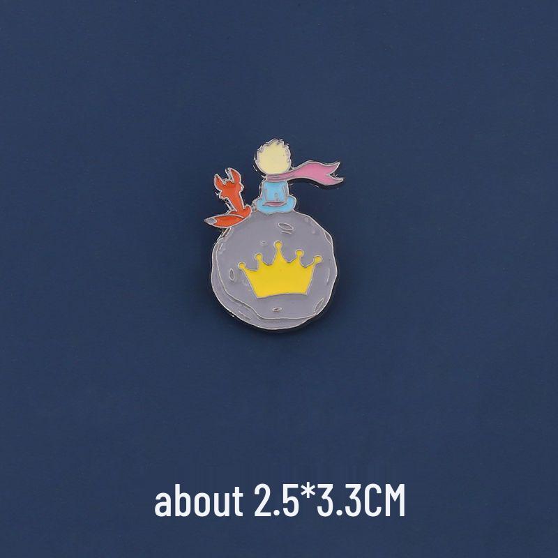 

Мультяшная брошь «Лисёнок из Маленького принца»: Элегантный эмалевый значок из сплава для рюкзаков и женских аксессуаров