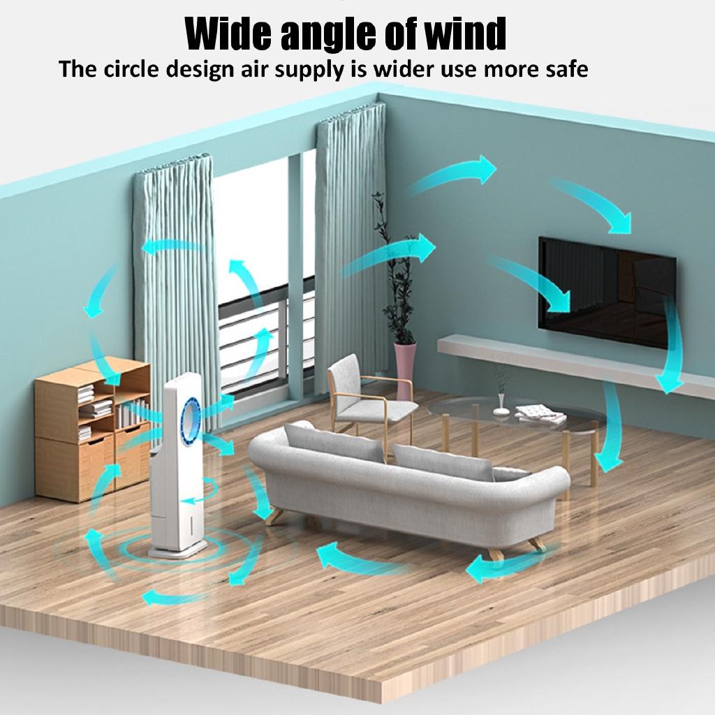 88cm Dual Water Tank Portable Bladeless Air Cooler Air Conditioning Cooler Humidized Fan Humidifiers Air conditioner Exhaust Fan