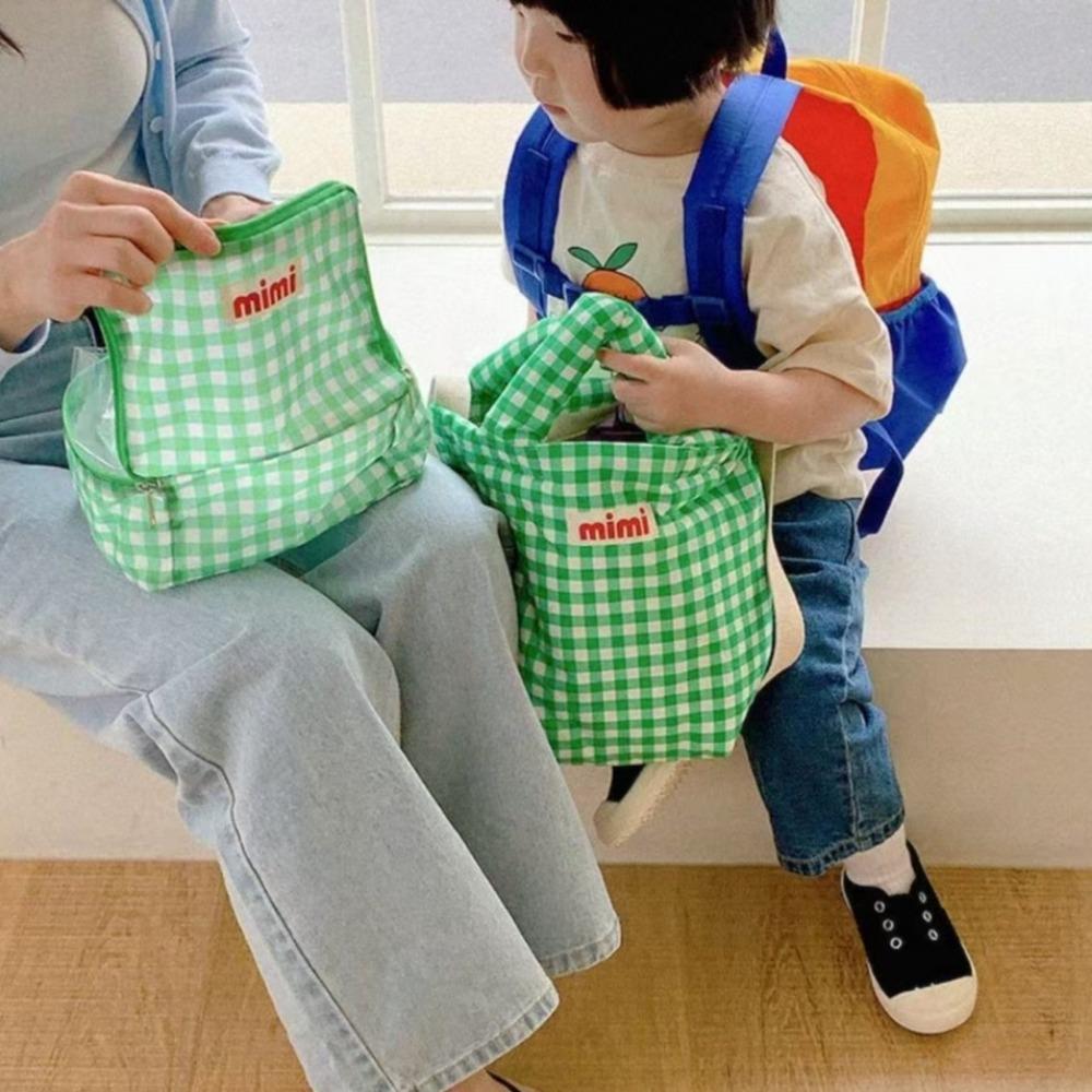 Portable Storage Bag with Zipper Handheld Bag Korean Tote Bag  Storage Organizer