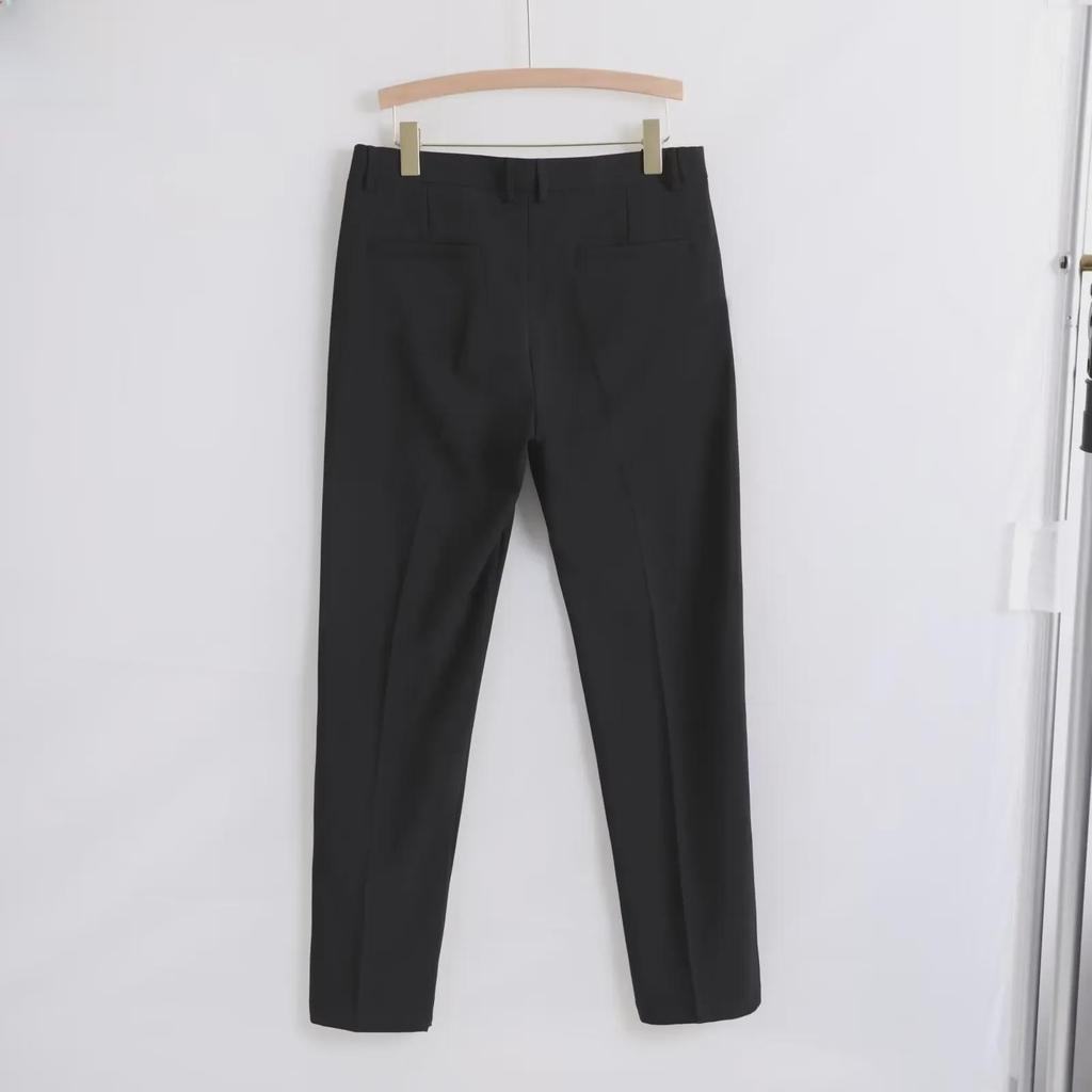 Trendige, gerade geschnittene Freizeithose für Herren im koreanischen Stil: Frühling/Herbst: Neun Punkte, knitterfreie Businessmode.