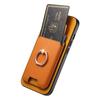 For iPhone 17 Pro Magnetic Case Detachable Card Bag Leather Back Cover with Kickstand