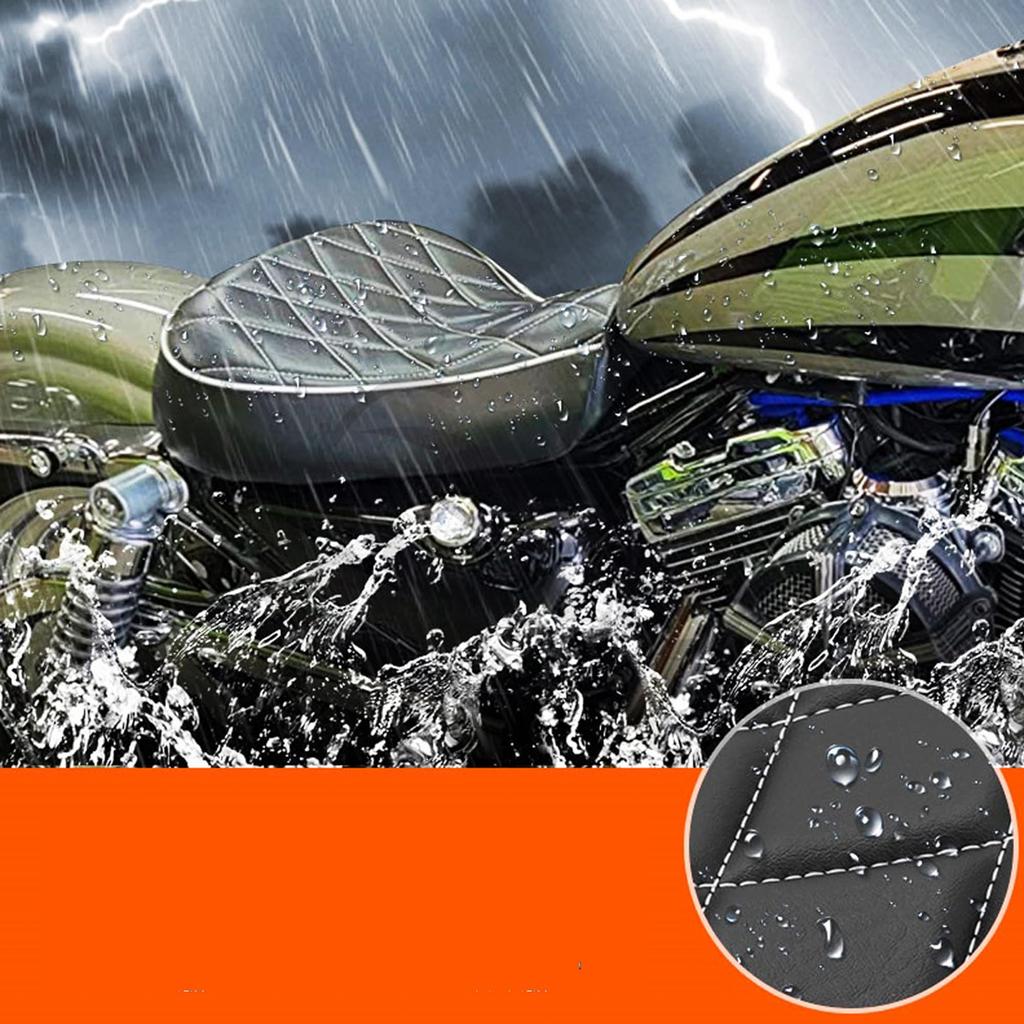 Yoothi Compatible Harley Sportster XL 883 1200 72 48 Custom Driver Rider Solo Seat 1983-2003 (Black Mesh)