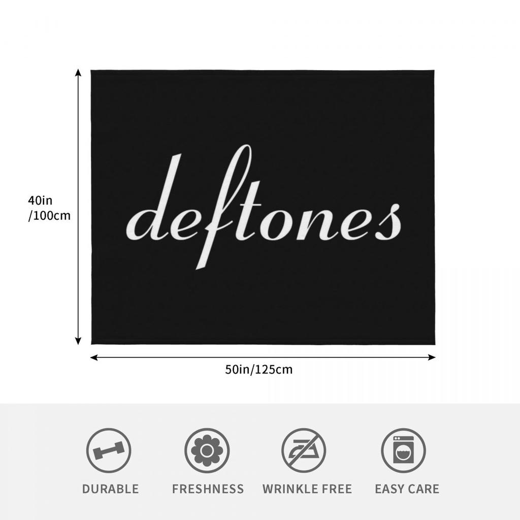Music Rock Deftones Throw Blanket Valentine Gift Ideas Bed Covers Nap Sofa Throw For Sofa Thin Decorative Throw Blankets