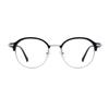 Oart Amos BLACK Round Gold-rimmed Glasses