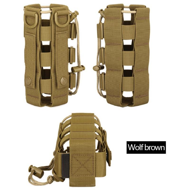 Tactical Molle Water Bottle Pouch Carryall Military Outdoor Activity Travel Hiking Drawstring Water Bottle Holder Kettle Carrier 03L - 08L