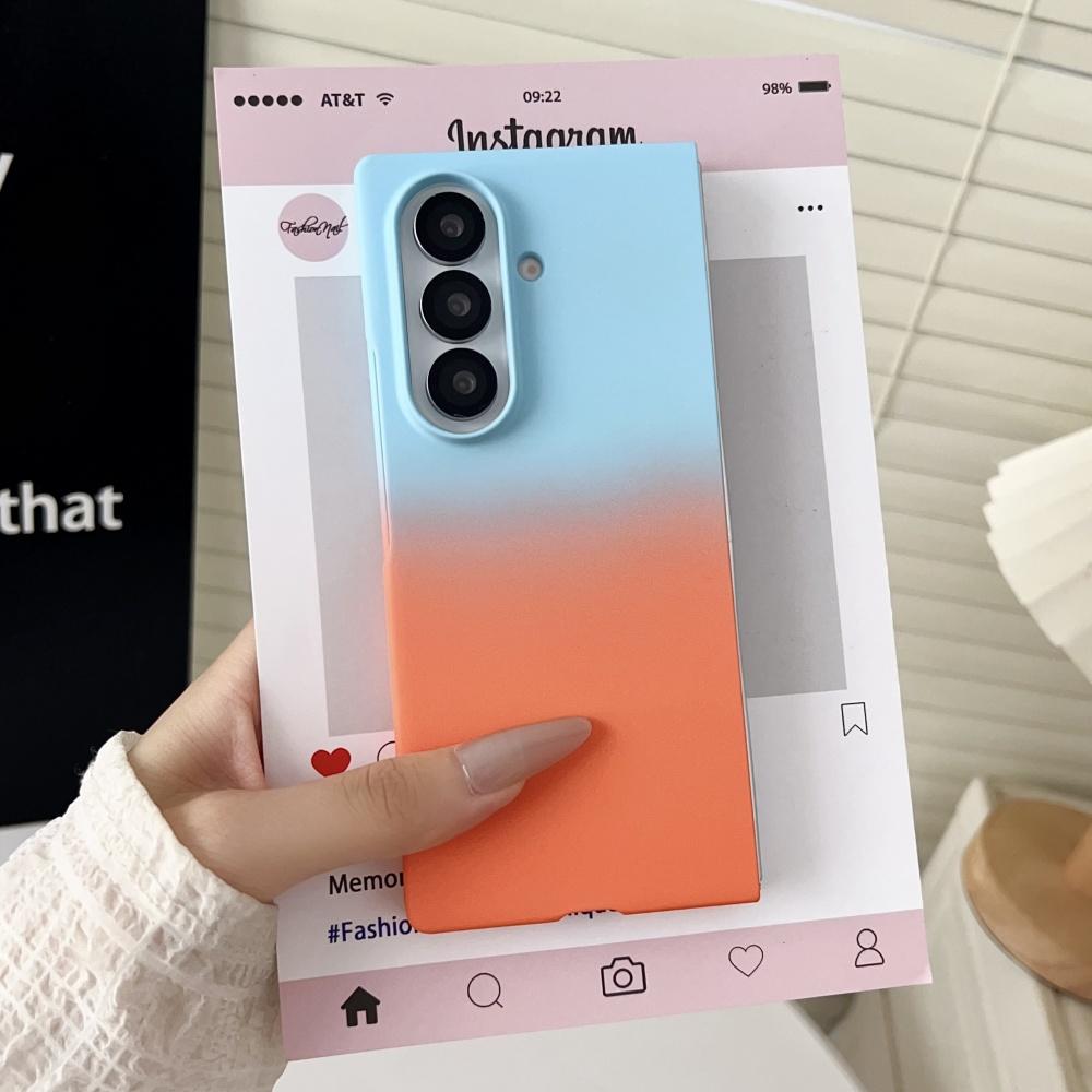 Gradient Colorful Ultra Thin Hard PC Case For For Samsung Galaxy Z Fold7 6 5 4 3 5G Shockproof Protection Cover For ZFold 7 6 5