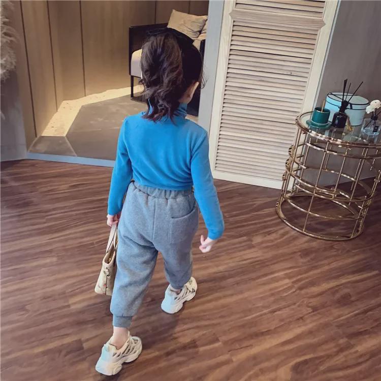 Kids' Winter Lambskin Fleece Pants: Thick, Warm Casual Sportswear for Boys & Girls