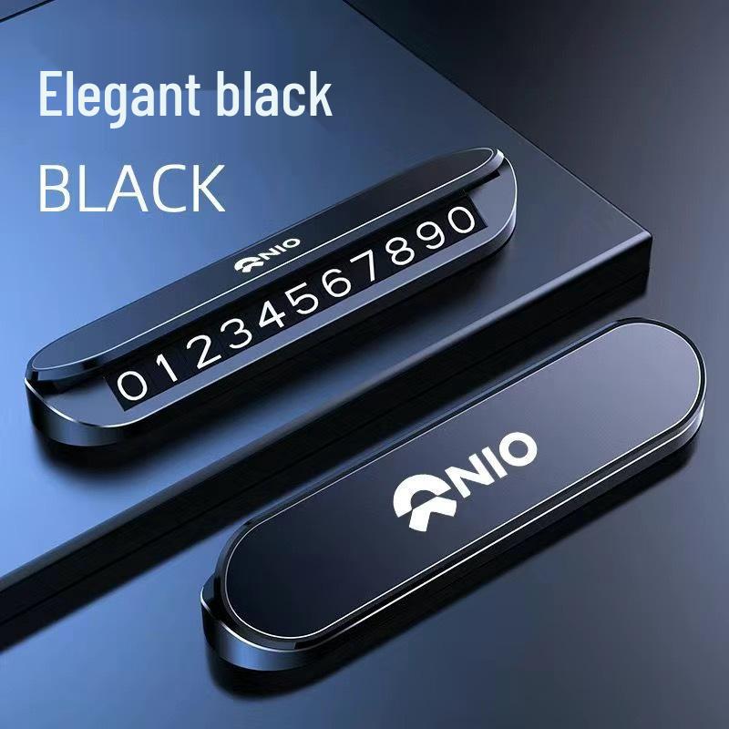 Nio In-Car Temporary Parking Card for ES6, ES8, EC6, ET5, TE, T5 Models: Moveable Car Number & Phone Plate