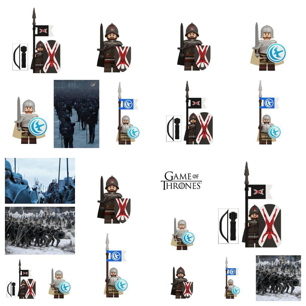 Kt1073 Game Of Thrones Bolton Elite Knight Eryn Valley Knight Building Blocks