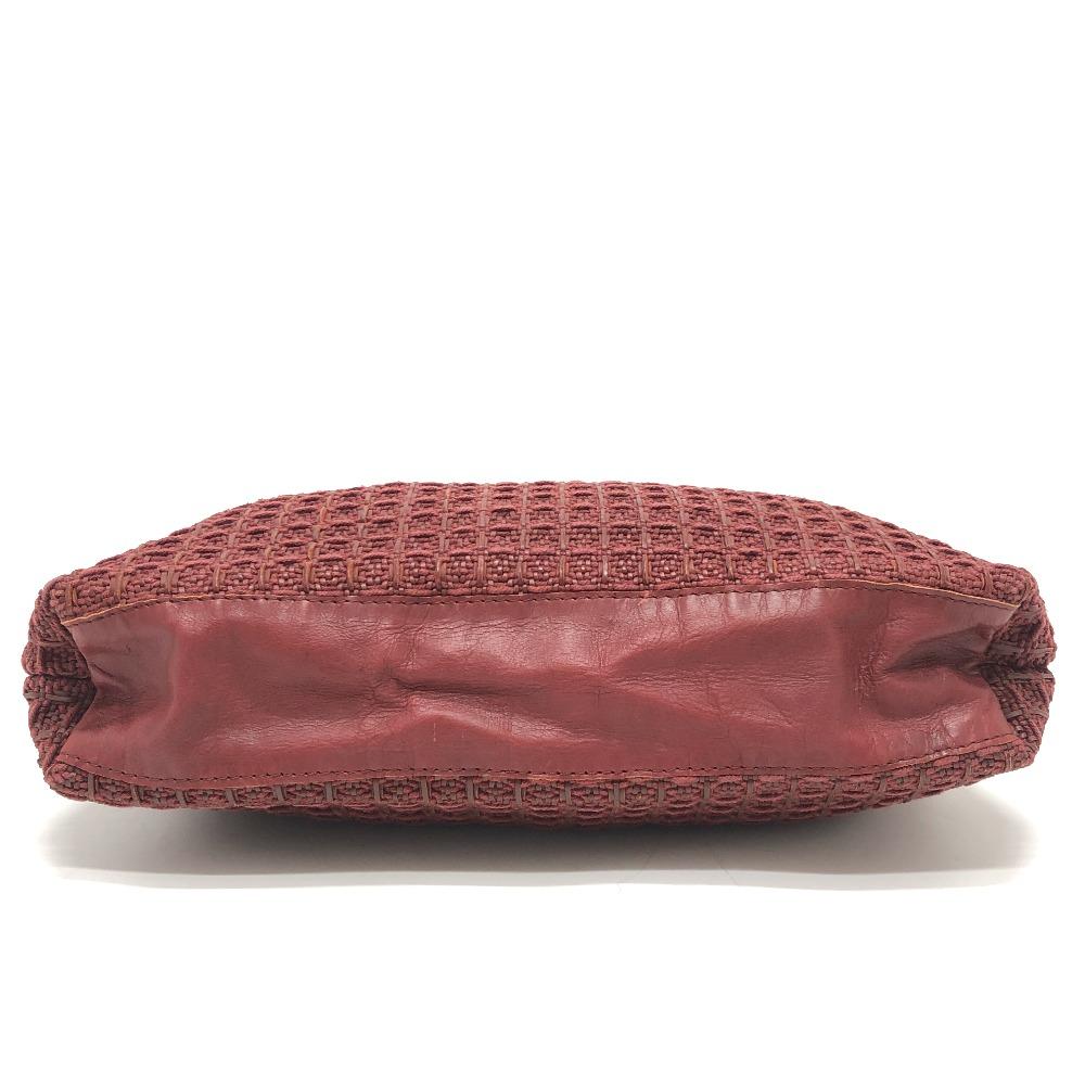 HERMES Amedaba GM Bag Hand Bag Tote Bag Canvas Brown