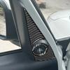 Carbon Fiber Car Accessories A-pillar Decorative Panel Set Modified Interior Trim Soft Cover Sticker For Fiat 500L 2014-